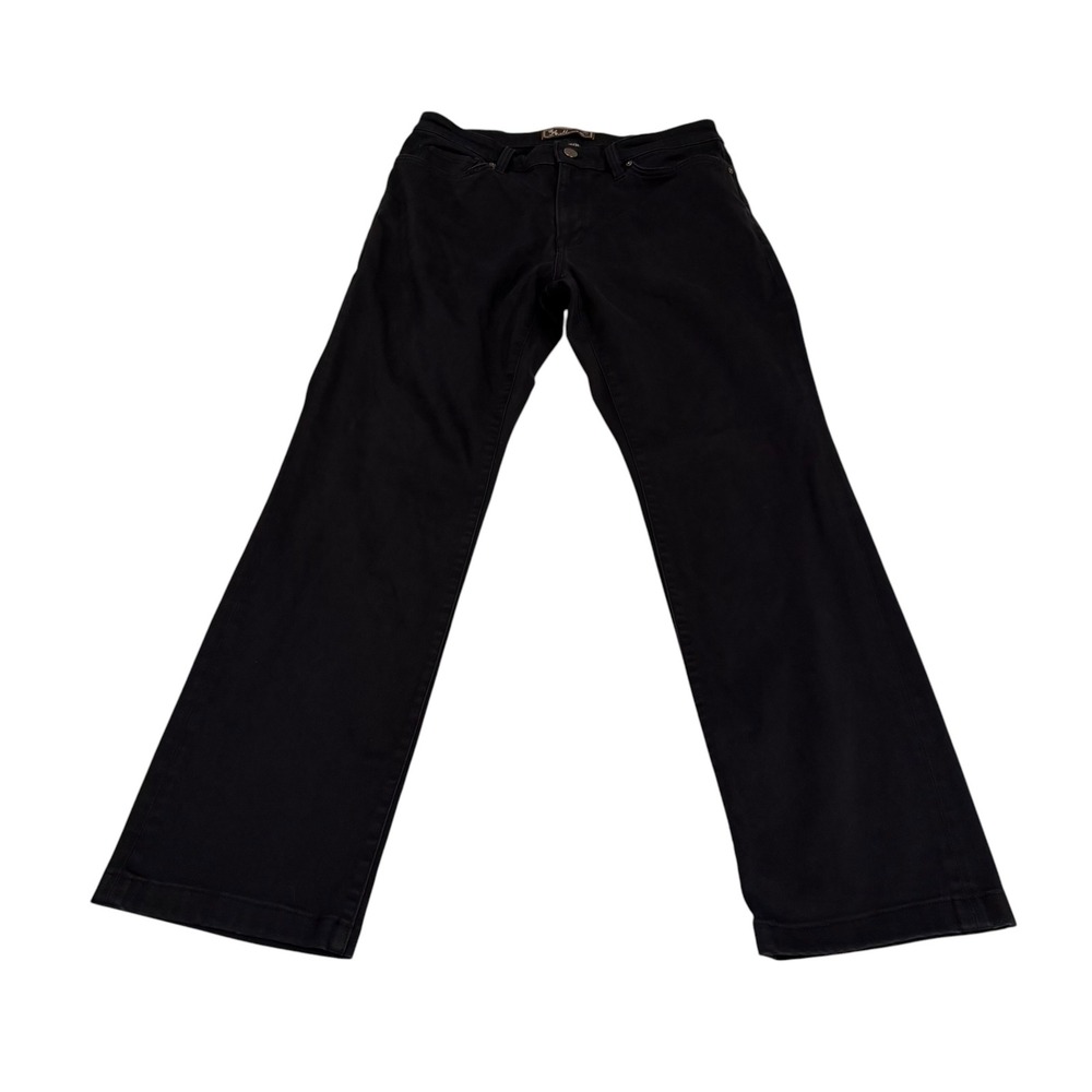 34 Heritage Courage Straight Leg Pants Mens 36x34 Black Twill Chino Jeans